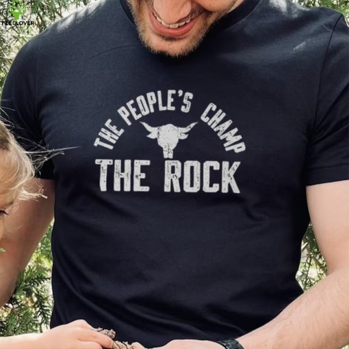 Black The Rock The People’s Champ T Shirt