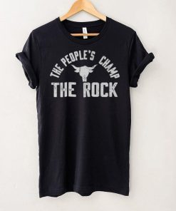 Black The Rock The People's Champ T Shirt