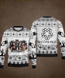 Black Veil Brides Band Photo Ugly Christmas Sweater