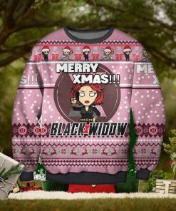 Black Widow The Avengers Ugly Sweater Black Widow Black Widow Xmas Avengers Christmas Sweater Christmas Party