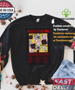 Black flag north American tour 2024 poster shirt