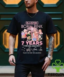 Black pink born pink world tour paris 7 years 2016 2023 thank you for the memories shirt