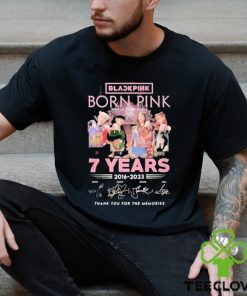 Black pink born pink world tour paris 7 years 2016 2023 thank you for the memories shirt 3 Black pink born pink world tour paris 7 years 2016 2023 thank you for the memories shirt