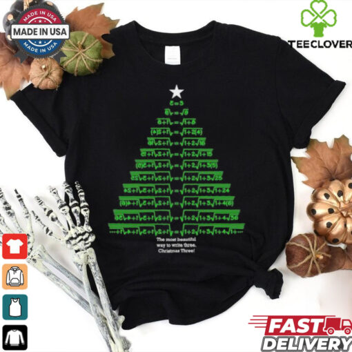 Blackpenredpen Mathematicians’ Big Christmas Tree The Most Beautiful Way To Write Three Christmas Three 2024 T shirt