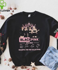 Blackpink 2016 2023 Grateful for the collections signatures shirt 1 Blackpink 2016 2023 Grateful for the collections signatures shirt