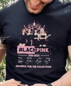 Blackpink 2016 2023 Grateful for the collections signatures shirt 2 Blackpink 2016 2023 Grateful for the collections signatures shirt