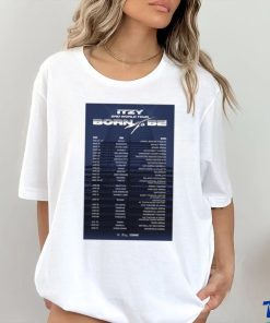 Blackpink ITZY The 2nd World Tour Born To Be 2024 poster shirt