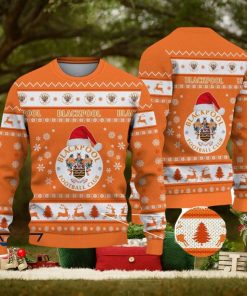 Blackpool F.C Ugly Christmas Sweater Great Gift For Fans
