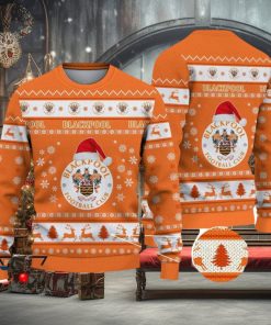 Blackpool F.C Ugly Christmas Sweater Great Gift For Fans 1 Blackpool F.C Ugly Christmas Sweater Great Gift For Fans