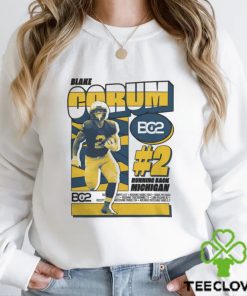 Blake Corum #2 Running Back Michigan Wolverines T Shirt