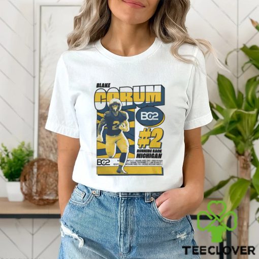 Blake Corum #2 Running Back Michigan Wolverines T Shirt