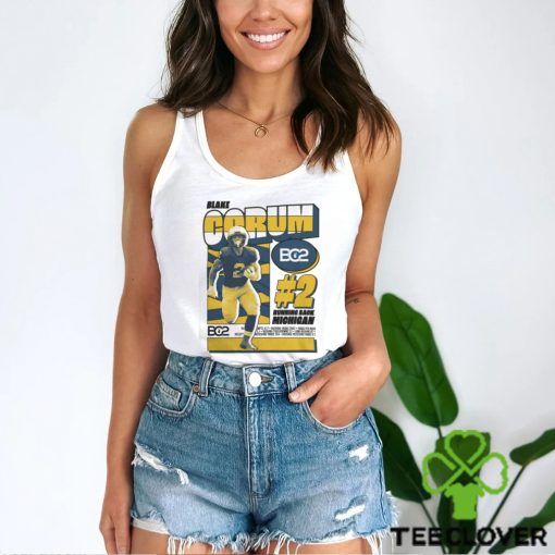 Blake Corum #2 Running Back Michigan Wolverines T Shirt