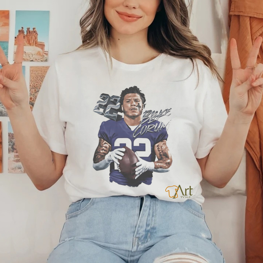 Blake Corum 22 Los Angeles Rams football graphic shirt Blake Corum 22 Los Angeles Rams football graphic shirt
