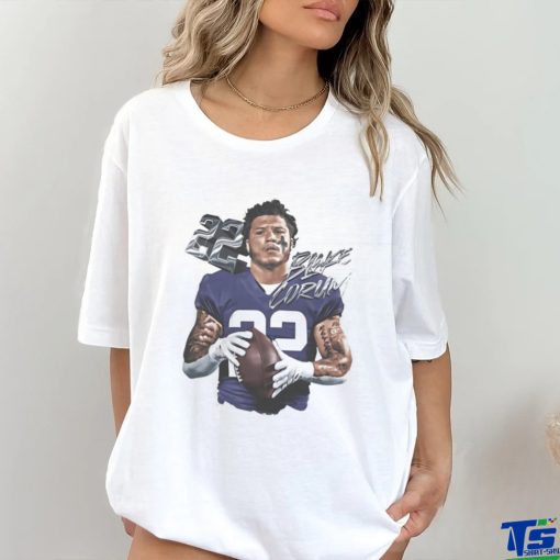 Blake Corum 22 Los Angeles Rams football graphic shirt