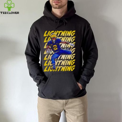 Blake Corum Michigan football lightning hoodie, sweater, longsleeve, shirt v-neck, t-shirt