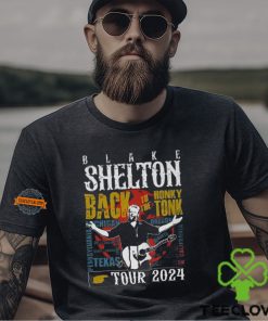 Blake Shelton Back To The Honky Tonk Tour 2024 T Shirt 1 Blake Shelton Back To The Honky Tonk Tour 2024 T Shirt