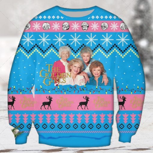 Blanche Devereaux Dorothy Zbornak The Golden Girls Poster Ugly Christmas Sweater 3D Shirt