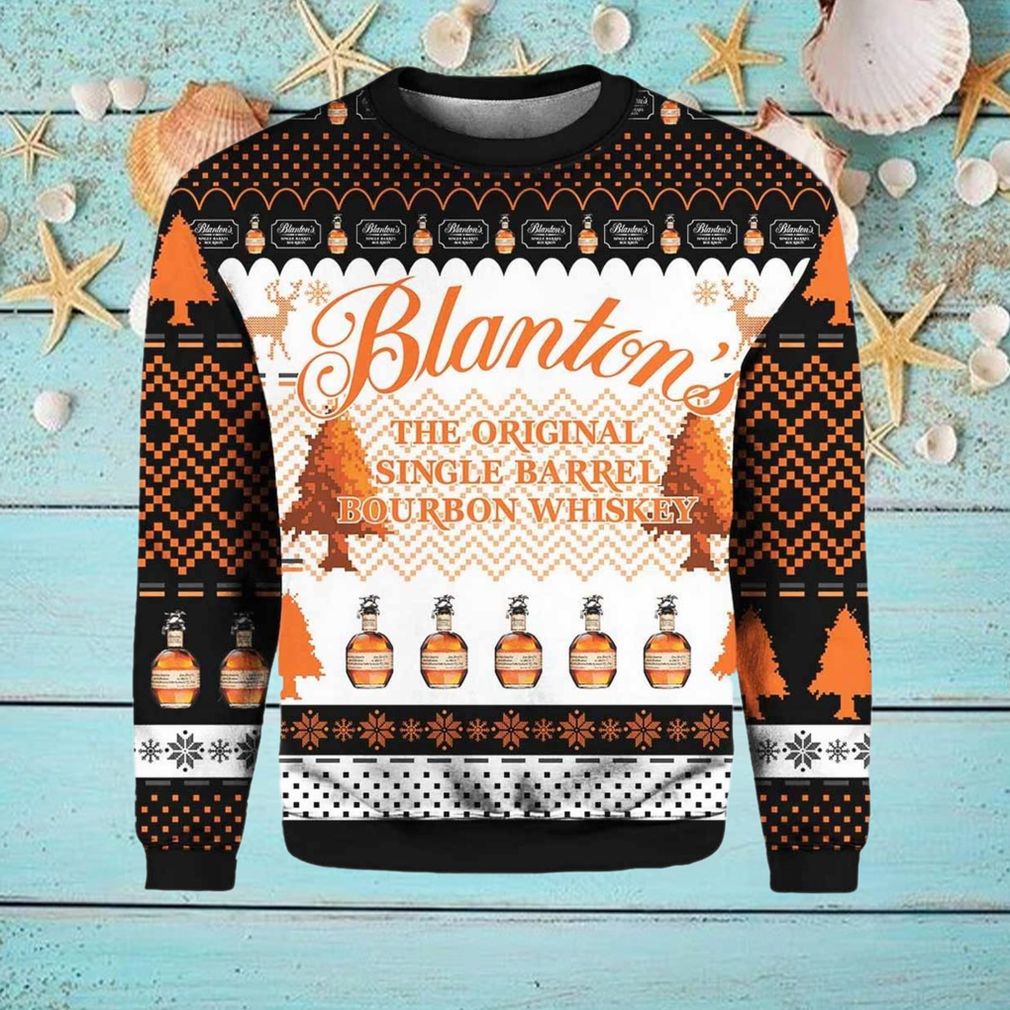 Blanton’s Bourbon Whiskey Ugly Christmas Sweater Blanton’s Bourbon Whiskey Ugly Christmas Sweater