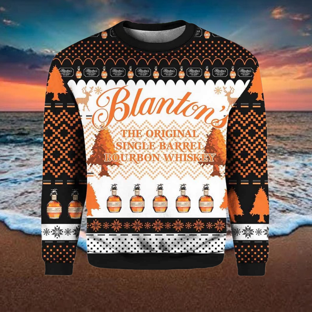 Blanton’s Bourbon Whiskey Ugly Christmas Sweater Blanton’s Bourbon Whiskey Ugly Christmas Sweater