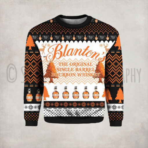 Blanton’s Bourbon Whiskey Ugly Christmas Sweater