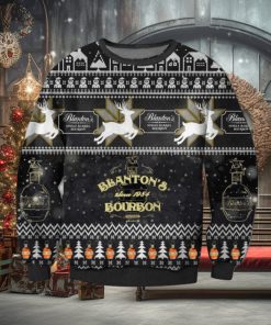 Blanton’s Original Single Barrel Bourbon Whiskey Knitted Ugly Xmas Sweater