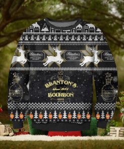 Blanton’s Original Single Barrel Bourbon Whiskey Knitted Ugly Xmas Sweater