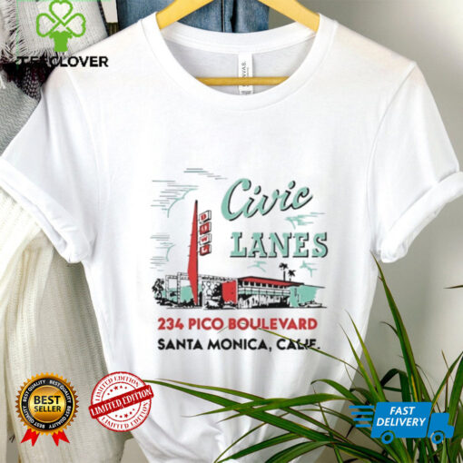 Civic Lanes 234 Pico Boulevard Santa Monica Calif shirt
