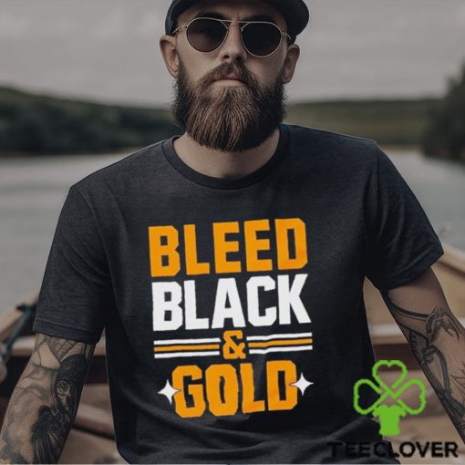 Bleed Black And Gold T Shirt