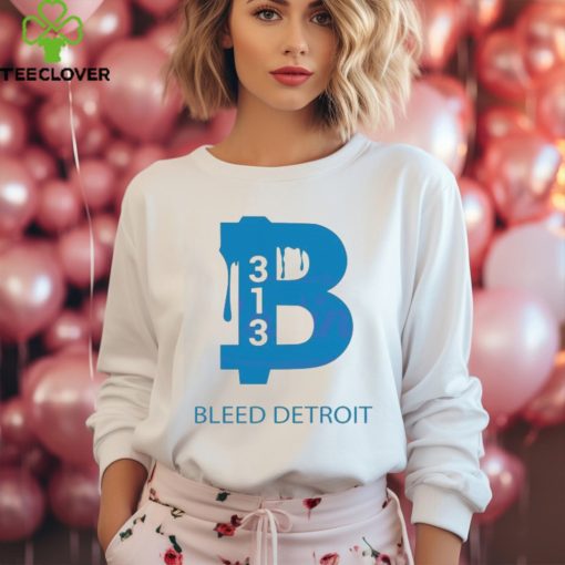 Bleed Detroit 313 NFL Football Logo 2024 hoodie, sweater, longsleeve, shirt v-neck, t-shirt