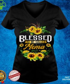 Blessed To Be Called Mema Sunflower Mothers Day Shirt