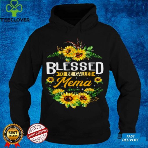 Blessed To Be Called Mema Sunflower Mothers Day Shirt