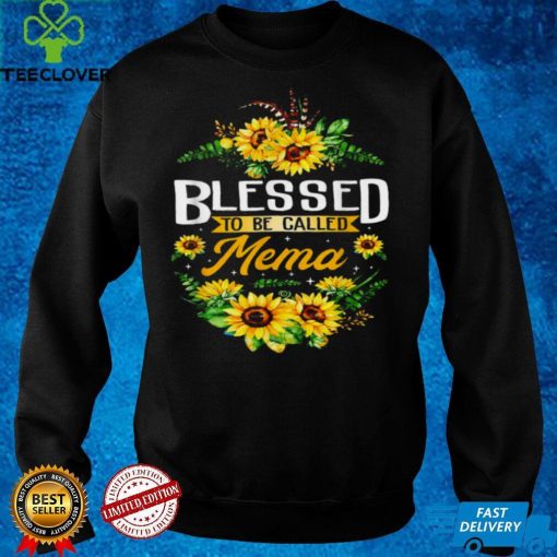 Blessed To Be Called Mema Sunflower Mothers Day Shirt