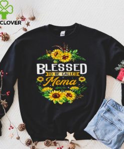 Blessed To Be Called Mema Sunflower Mothers Day Shirt