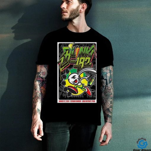 Blink 182 12.03.2024 Estadio Unmsm Lima District Peru Show Poster shirt
