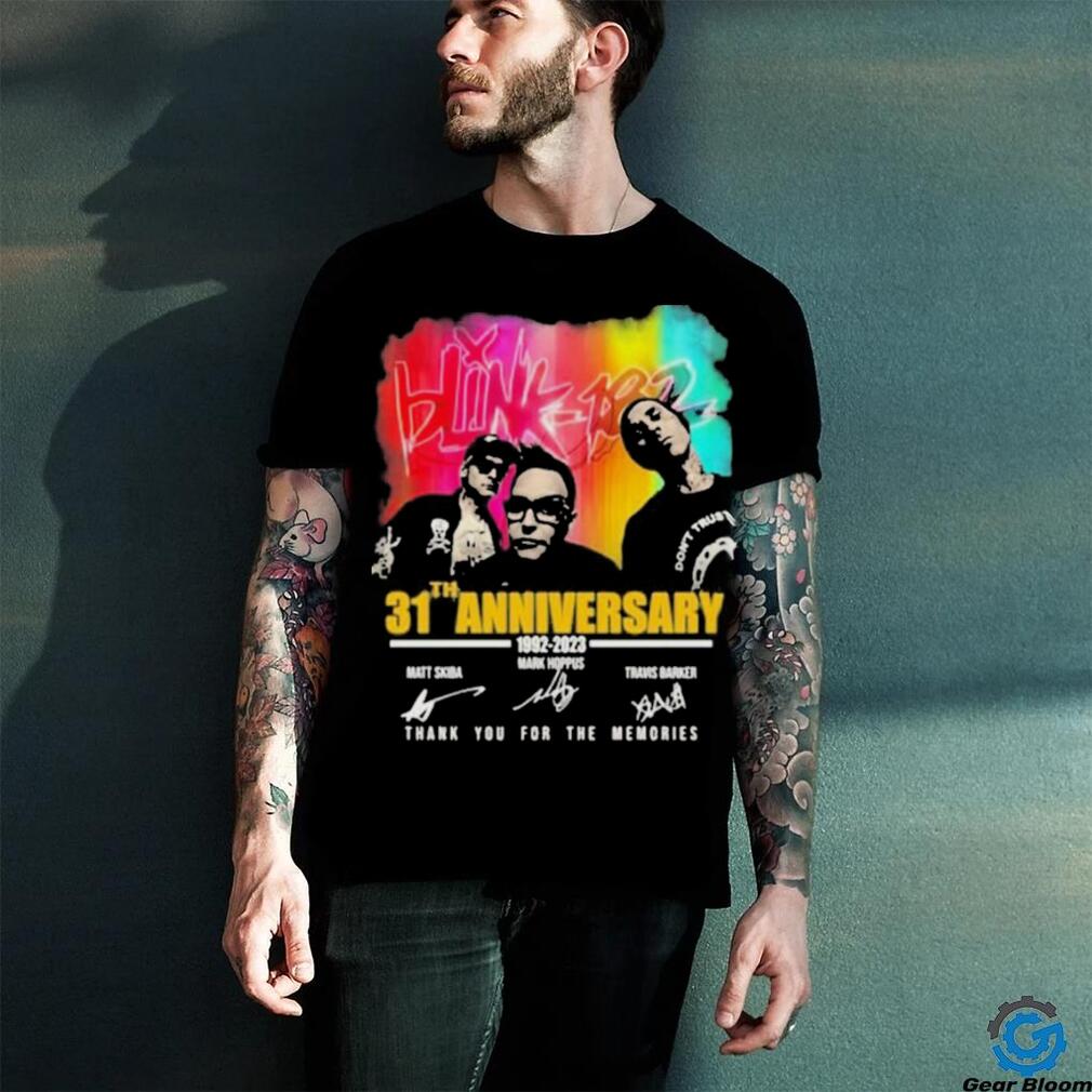 Blink 182 31th Anniversary 1992 2023 Thank You For The Memories T Shirt Blink 182 31th Anniversary 1992 2023 Thank You For The Memories T Shirt