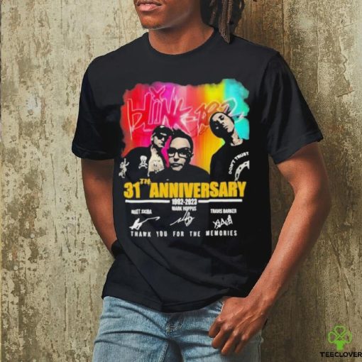 Blink 182 31th Anniversary 1992 2023 Thank You For The Memories T Shirt