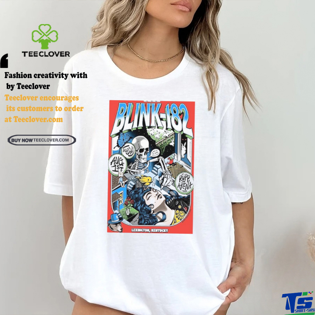 Blink 182 Aug 1st 2024 Lexington, Kentucky Event Poster Shirt Blink 182 Aug 1st 2024 Lexington, Kentucky Event Poster Shirt