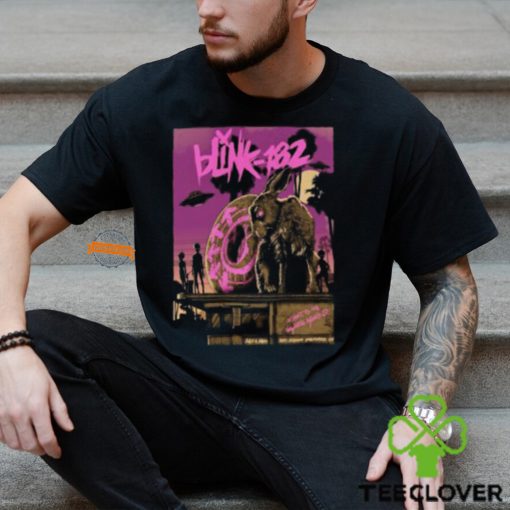 Blink 182 City Merch At Sofi Stadium In Inglewood CA With The Rams Artwork 2024 Unisex T Shirt