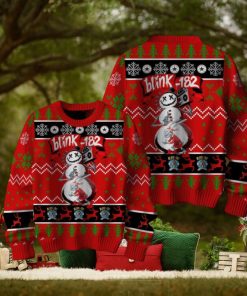 Blink 182 Custom Snowman Ugly Christmas Sweater