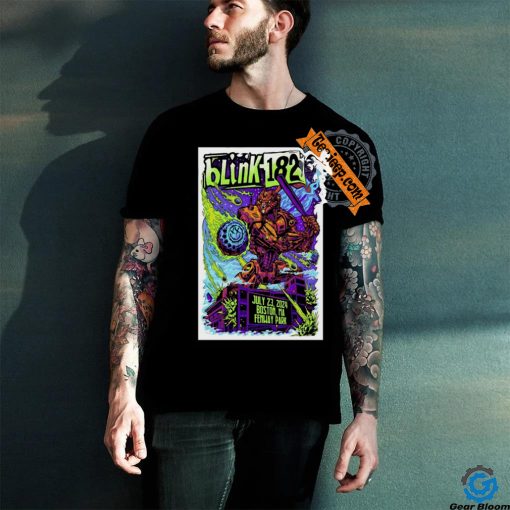 Blink 182 Jul 23 2024 Boston MA Poster Shirt