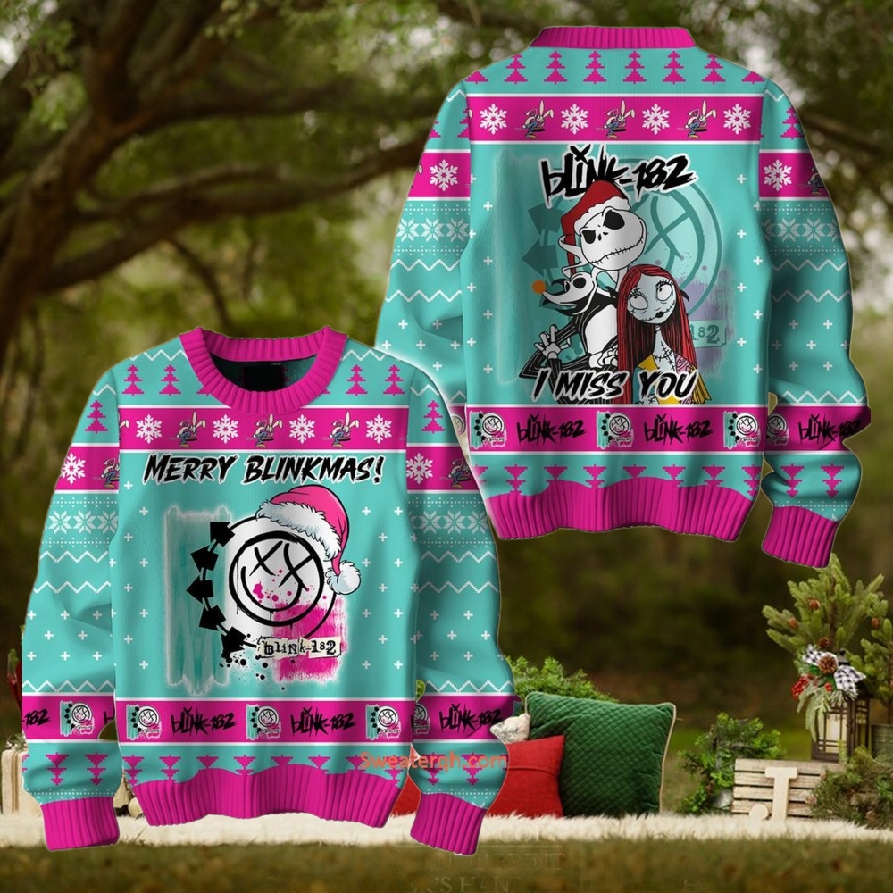Blink 182 Merry Blinkmas I Miss You Sweater Blink 182 Merry Blinkmas I Miss You Sweater