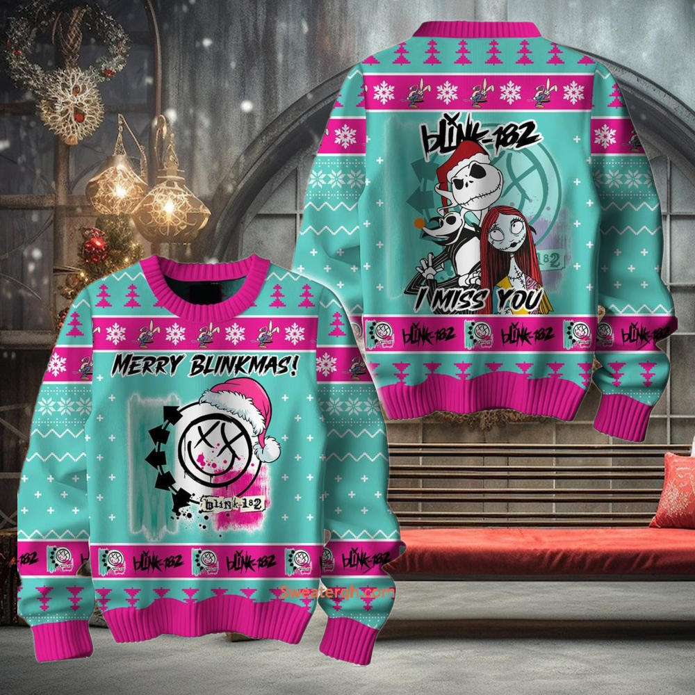 Blink 182 Merry Blinkmas I Miss You Sweater Blink 182 Merry Blinkmas I Miss You Sweater