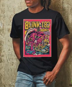 Blink 182 Miami FL Poster For The Concert At Kaseya Center On June 21 2024 Unisex T Shirt