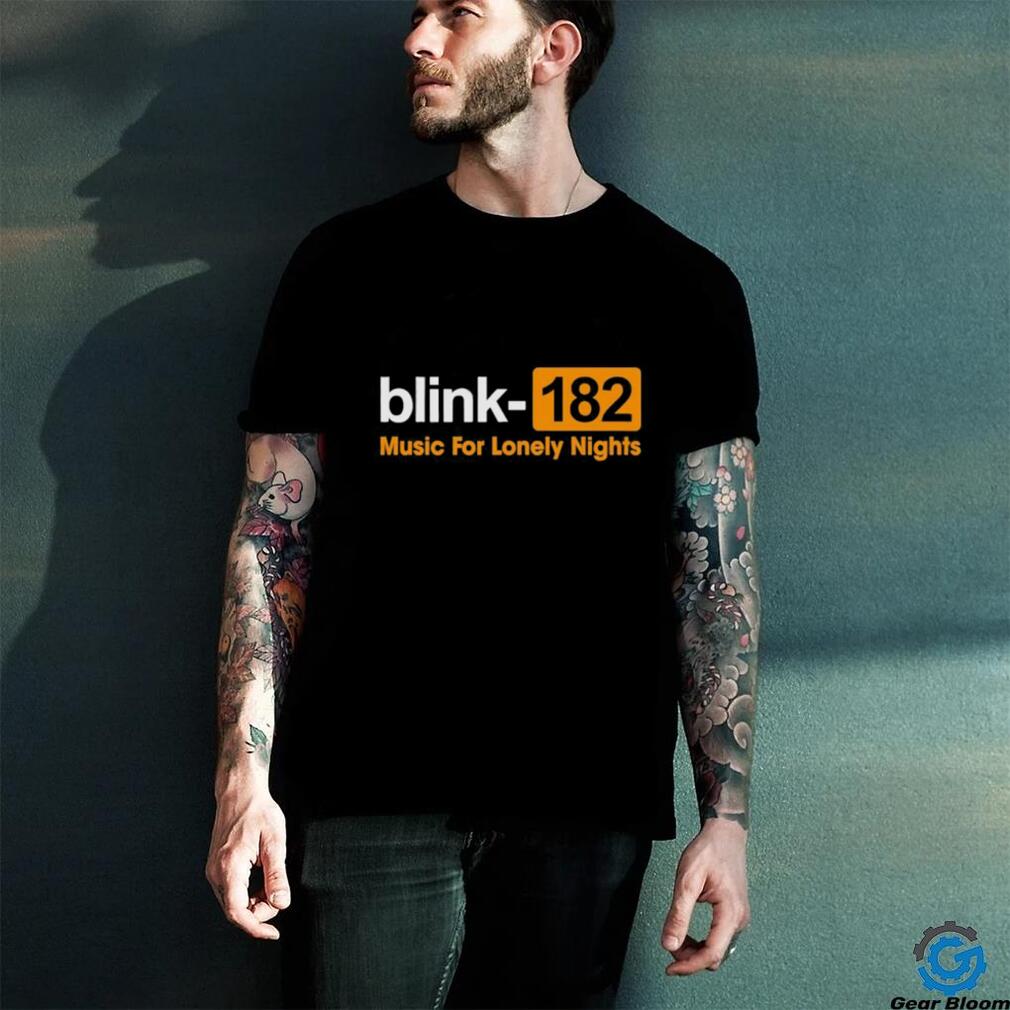 Blink 182 Music For Lonely Nights Logo Shirt Blink 182 Music For Lonely Nights Logo Shirt