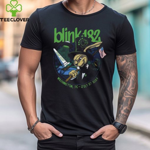 Blink 182 Official Artwork For Tonight Show At Capital One Arena On July 27 2024 In Washington DC Vintage T Shirt