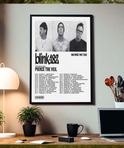 Blink 182 One More Time Tour 2024 List Home Decor Poster Canvas