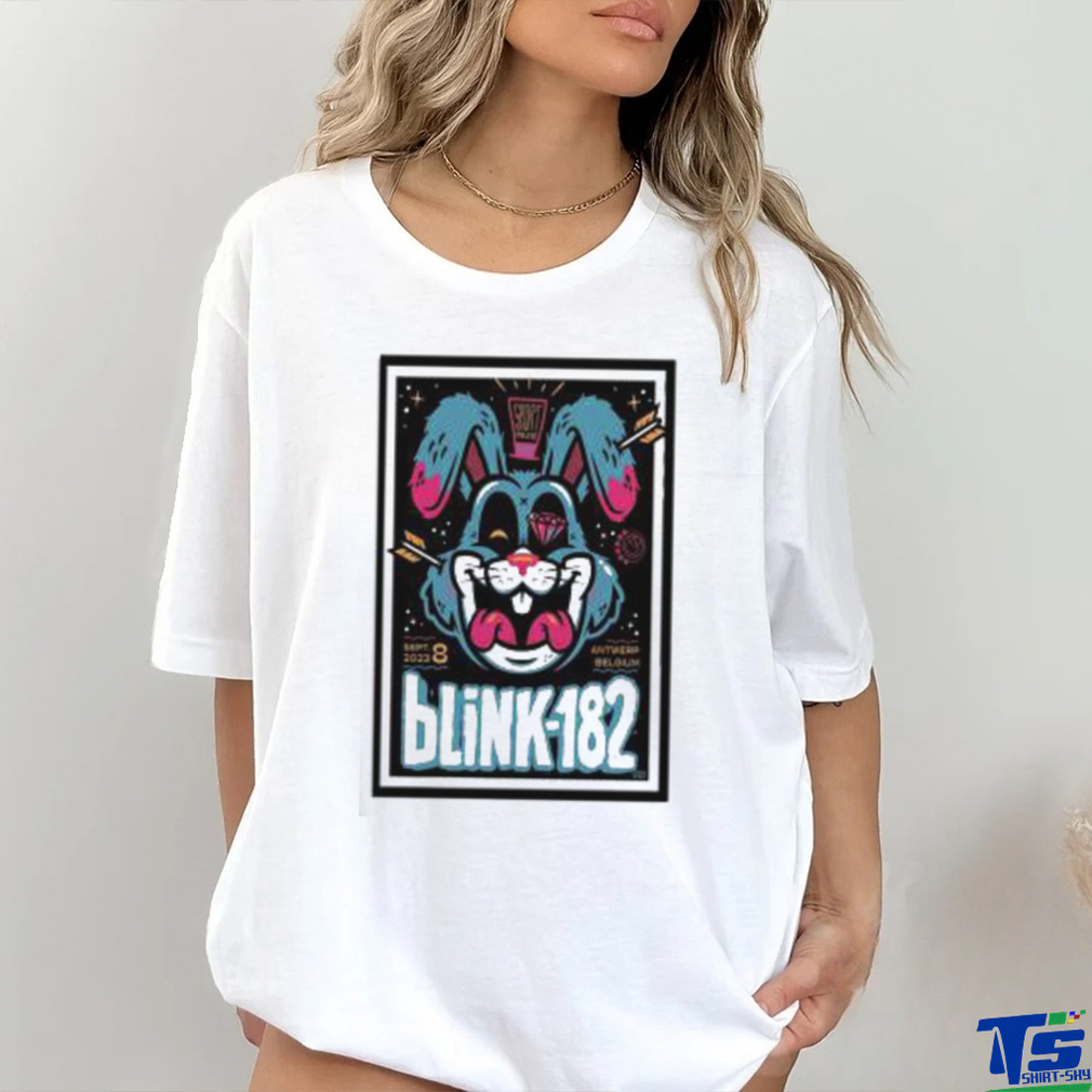 Blink‐182 Sep 08 2023 Sportpaleis Antwerp, Belgium Poster Shirt Blink‐182 Sep 08 2023 Sportpaleis Antwerp, Belgium Poster Shirt