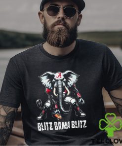 Blitz Bama Blitz Alabama Muscular Elephant Mascot Shirt