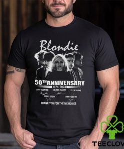 Blonedie 50th Anniversary 1974 – 2024 Thank You For The Memories T Shirt 2 Blonedie 50th Anniversary 1974 – 2024 Thank You For The Memories T Shirt