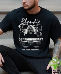 Blonedie 50th Anniversary 1974 – 2024 Thank You For The Memories T Shirt 3 Blonedie 50th Anniversary 1974 – 2024 Thank You For The Memories T Shirt